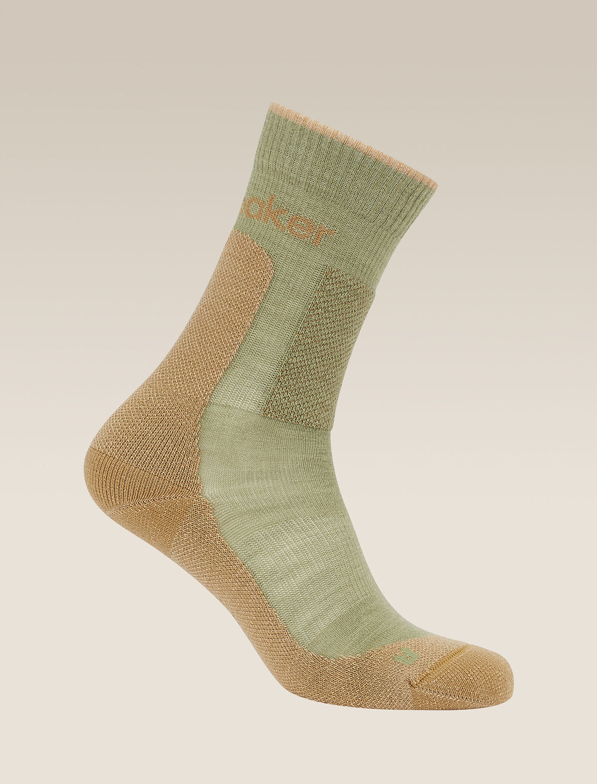 Women's Merino Hike+ Medium Crew Socks Lichen/Sand - 4