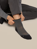 Women's Merino Hike+ Light Mini Socks Obsidian/Black - 2