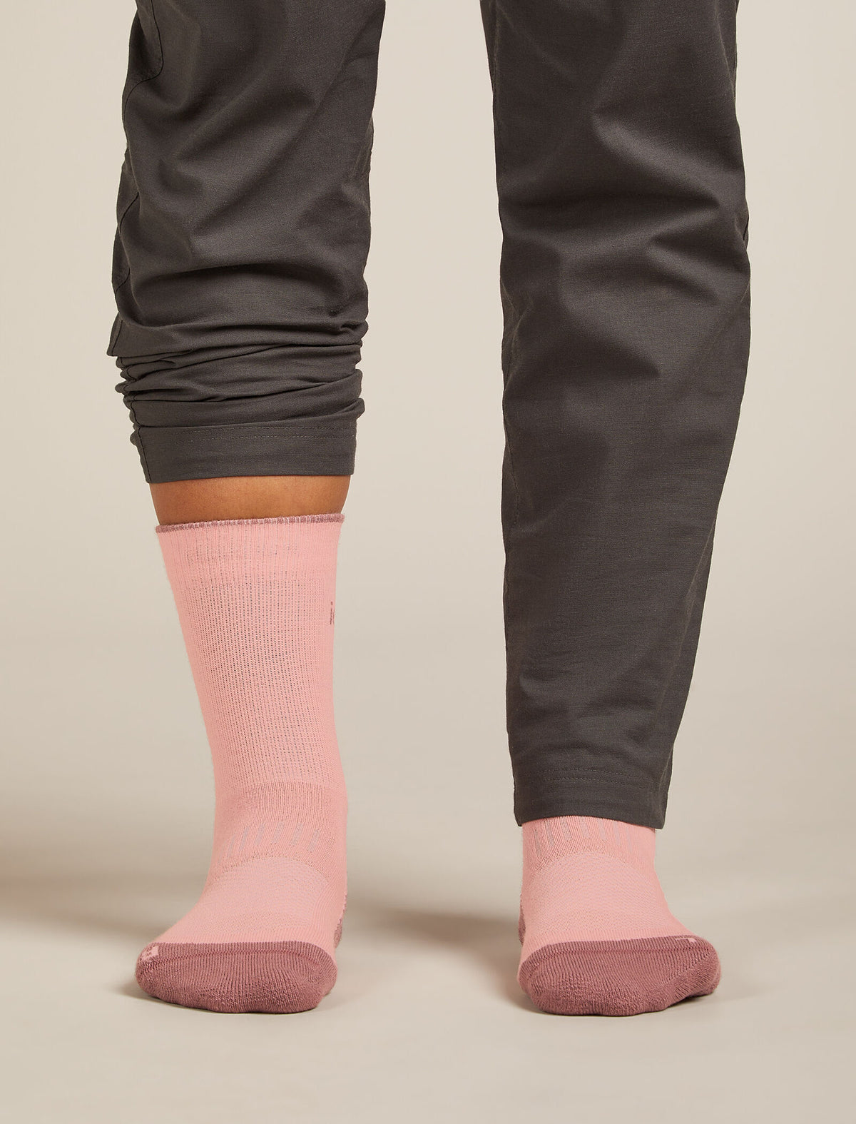 Women's Merino Hike+ Light Crew Socks Blush/Summit - 3
