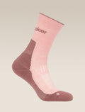 Women's Merino Hike+ Light Crew Socks Blush/Summit - 5