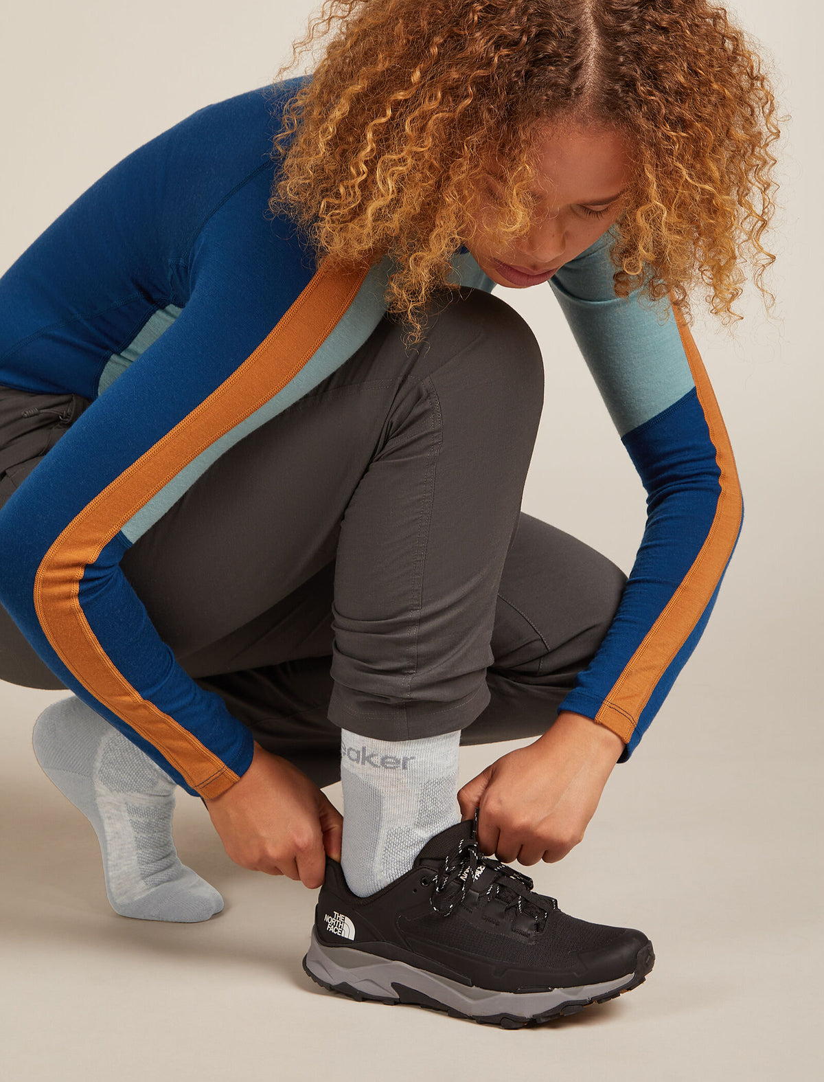 Women's Merino Hike+ Heavy Crew Socks Blizzard Hthr/Alloy - 1