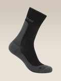 Men's Merino Hike+ Medium Crew Socks Black/Obsidian - 1