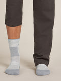 Men's Merino Hike+ Medium Crew Socks Blizzard Heather/Alloy - 3