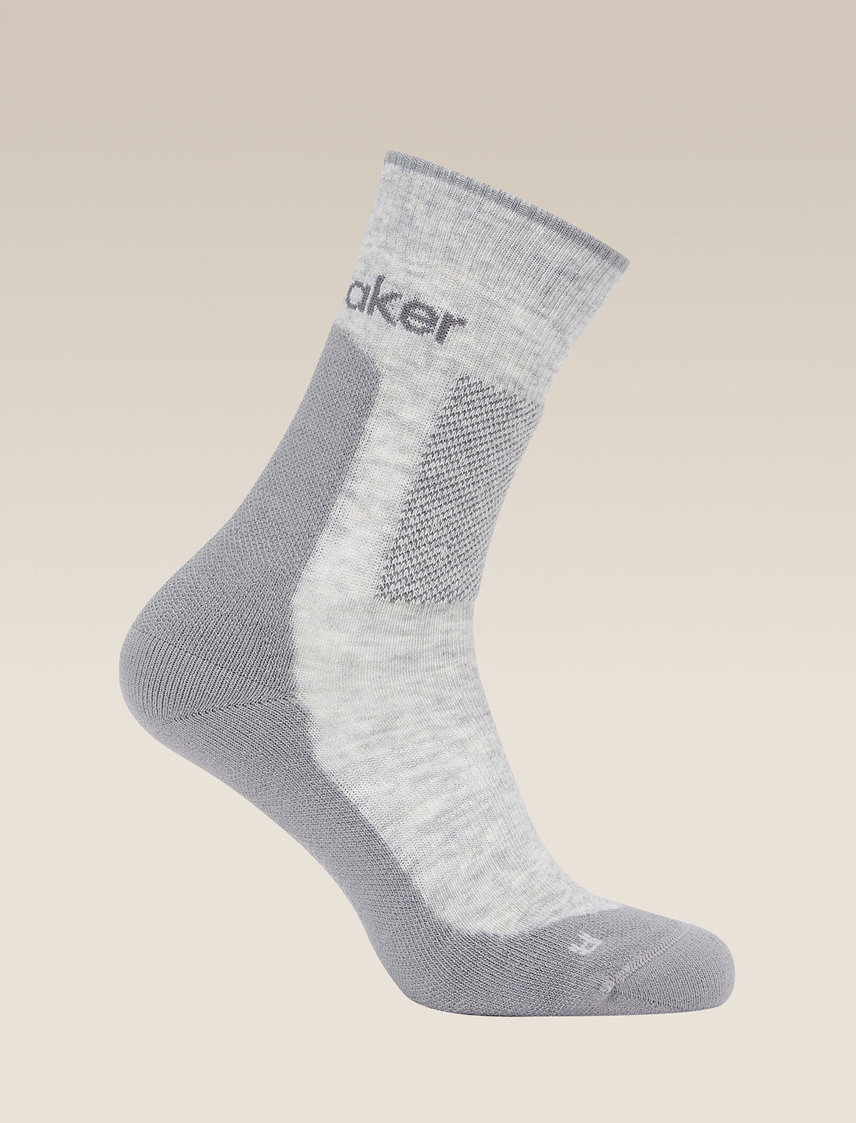 Men's Merino Hike+ Medium Crew Socks Blizzard Heather/Alloy - 4