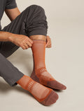 Men's Merino Hike+ Light Crew Socks Dusty clay/carob - 2