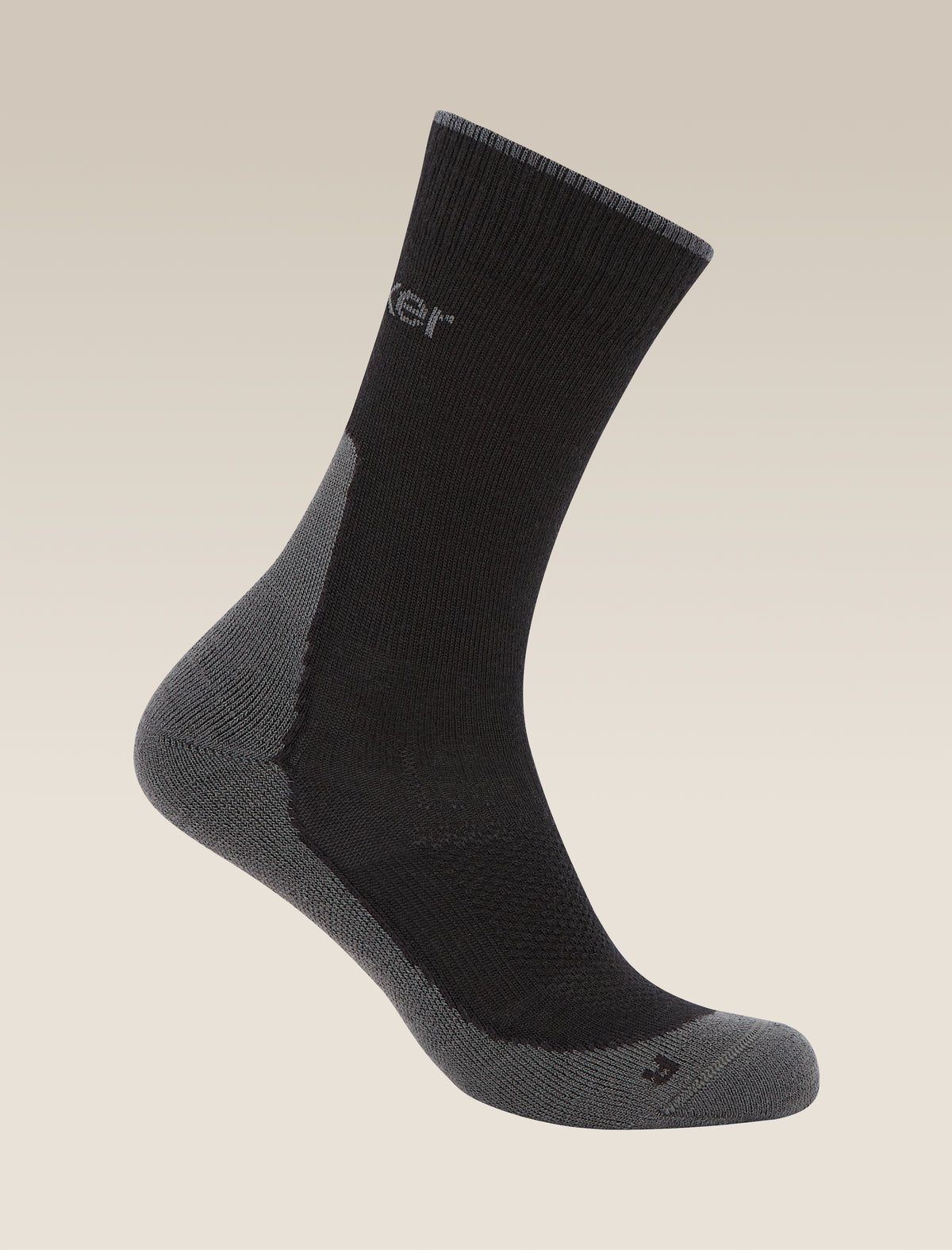 Men's Merino Hike+ Light Crew Socks Black/Obsidian - 1