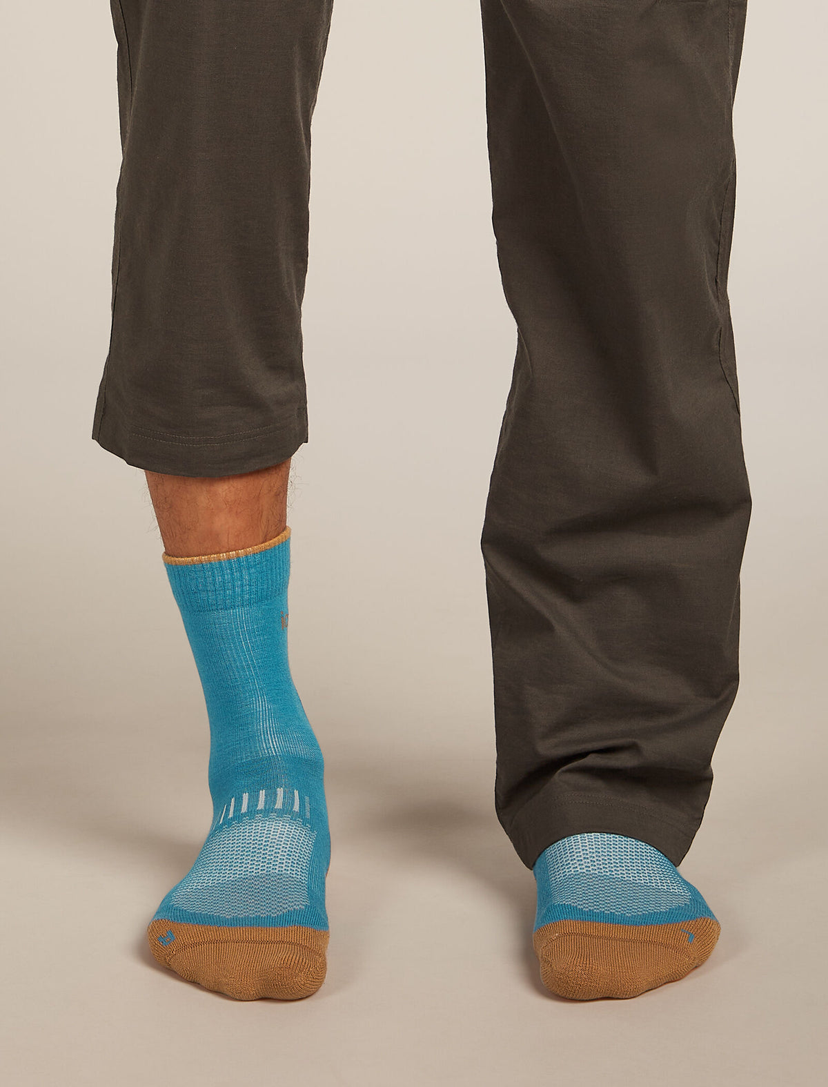 Men's Merino Hike+ Light Crew Socks Topaz/Trail - 3