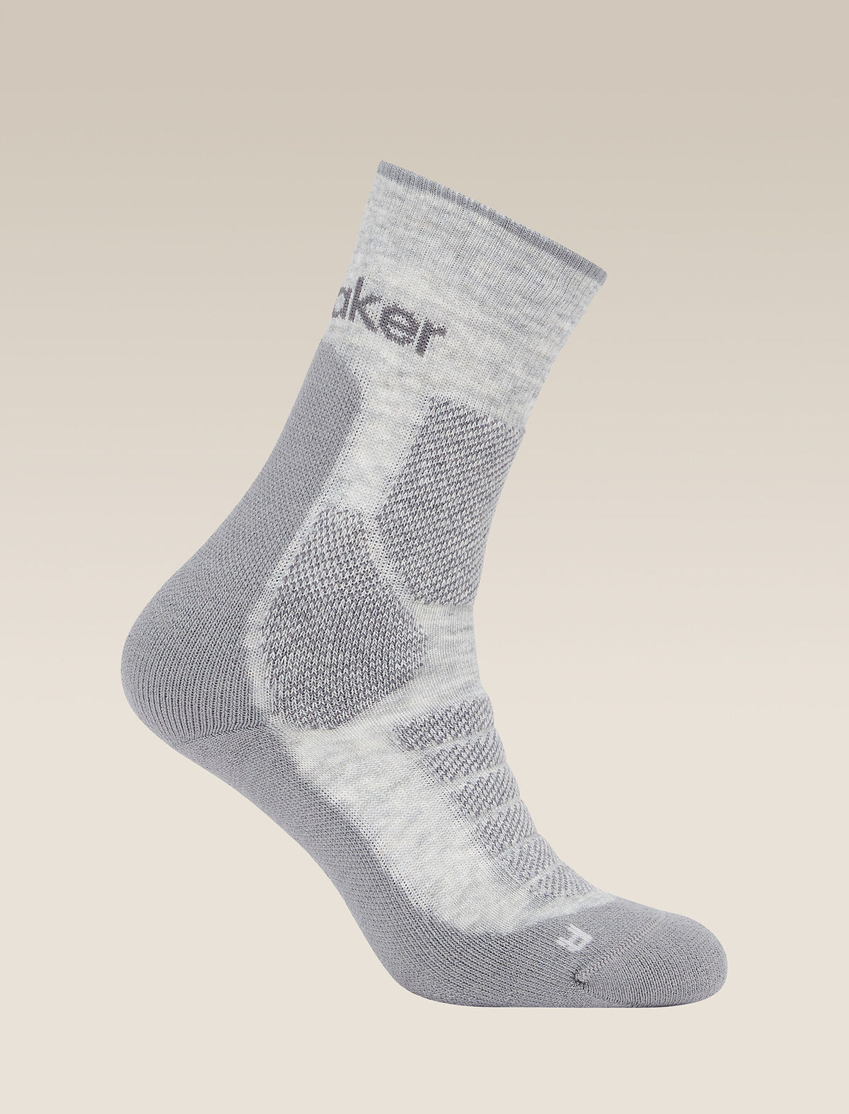 Men's Merino Hike+ Heavy Crew Socks Blizzard Heather/Alloy - 4