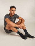 Men's Merino Hike+ Ultralight Socks Quarter Black/Obsidian - 2