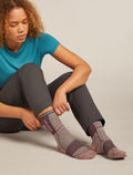 Women's Merino Blend Run+ Ultralight Crew Socks Fusion Dye Summit Fd/Java - 2