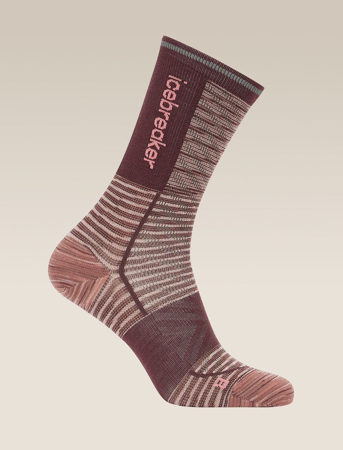 Women's Merino Blend Run+ Ultralight Crew Socks Fusion Dye Summit Fd/Java - 4