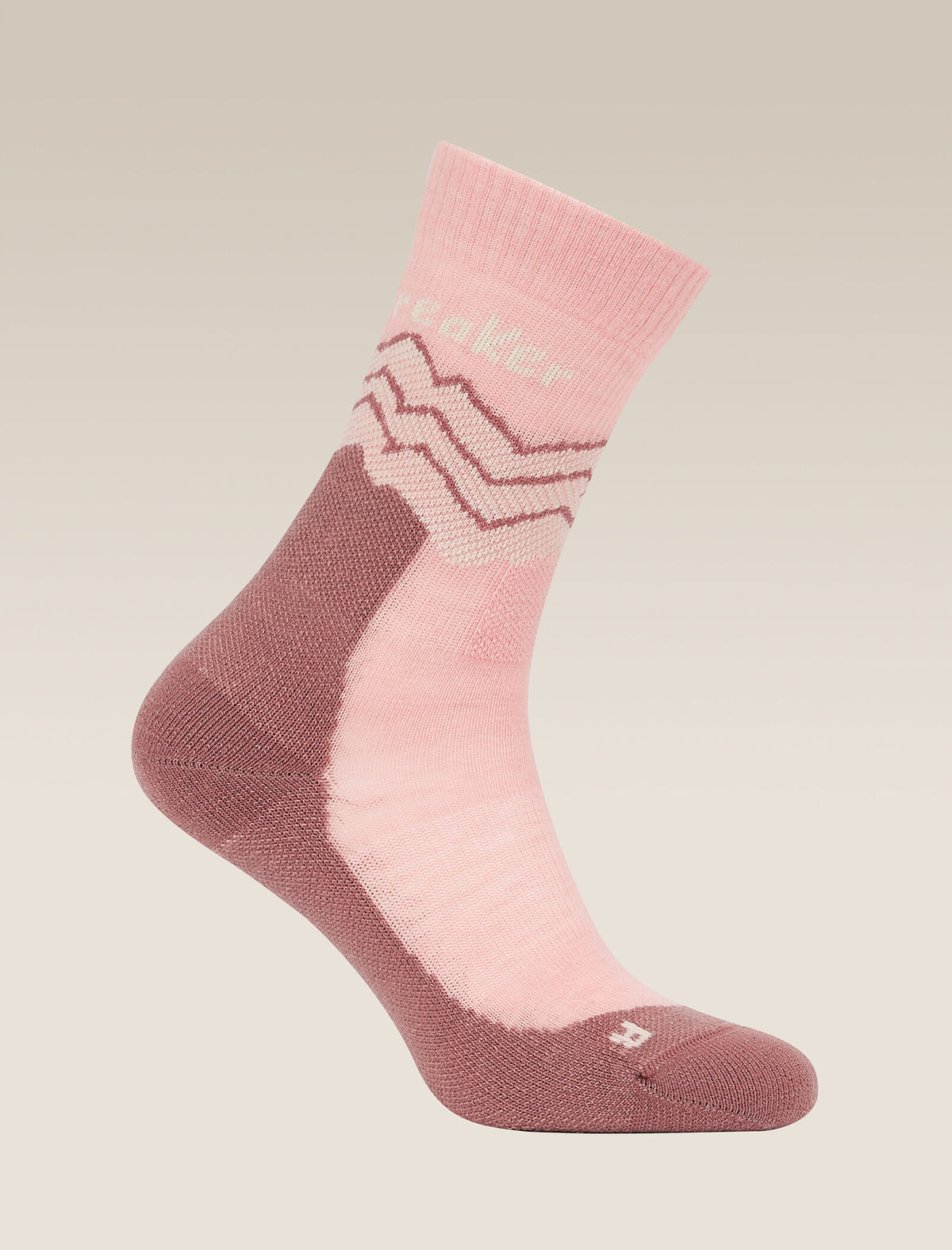 Women's Merino Hike+ Medium Crew Socks Across the Peaks Blush/Summit - 4