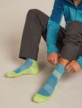 Men's Merino Hike+ Medium Crew Socks Across the Peaks Topaz/Peridot/Seaglass - 2