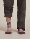 Men's Merino Hike+ Medium Crew Socks Across the Peaks Summit/Java/Obsidian - 3