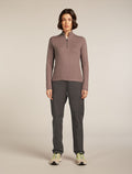 Women's Merino icebreaker Anniversary Original Long Sleeve Half Zip Top Summit - 3