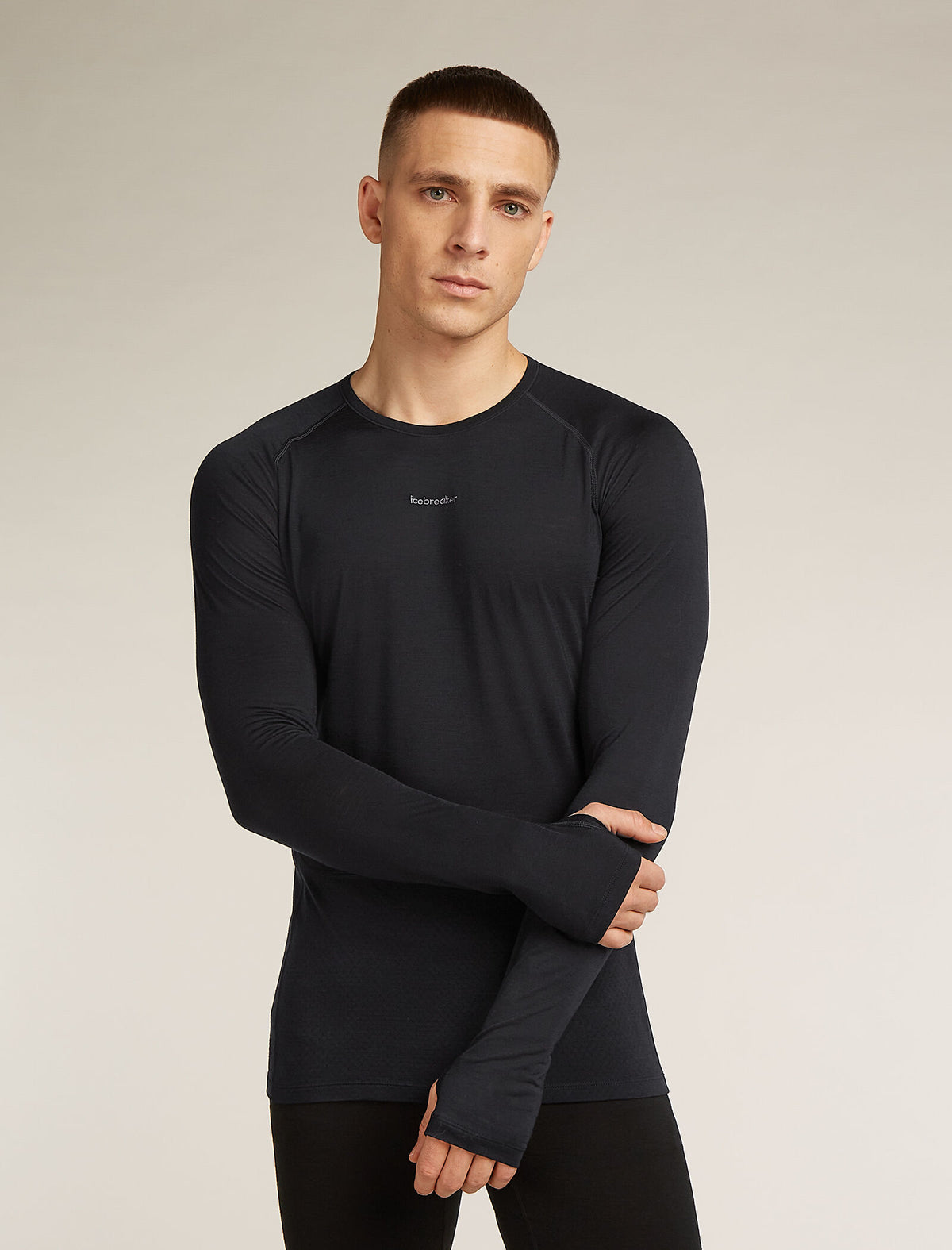 Men's Merino Blend 125 ZoneKnit™ Long Sleeve Crewe Thermal Top  - 1