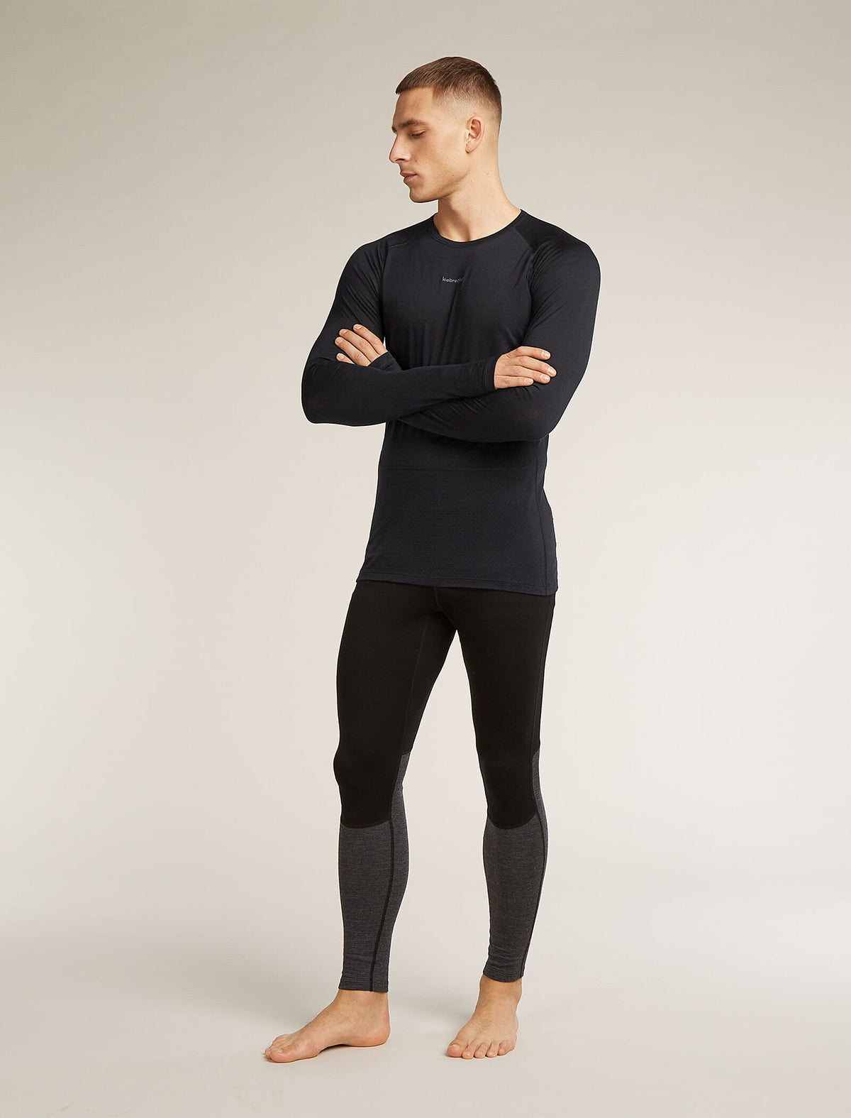 Men's Merino Blend 125 ZoneKnit™ Long Sleeve Crewe Thermal Top  - 3