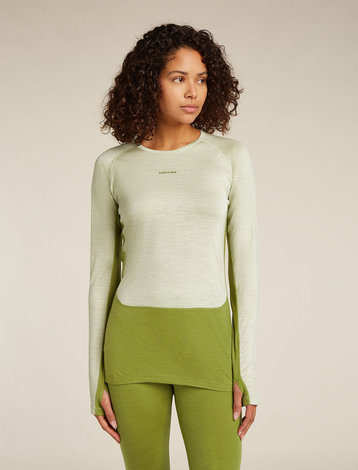 Women's Merino Blend 125 ZoneKnit™ Long Sleeve Crewe Thermal Top  - 1