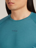 Men's Merino 200 ZoneKnit™ Long Sleeve Crewe Thermal Top Atlantis/Topaz - 6