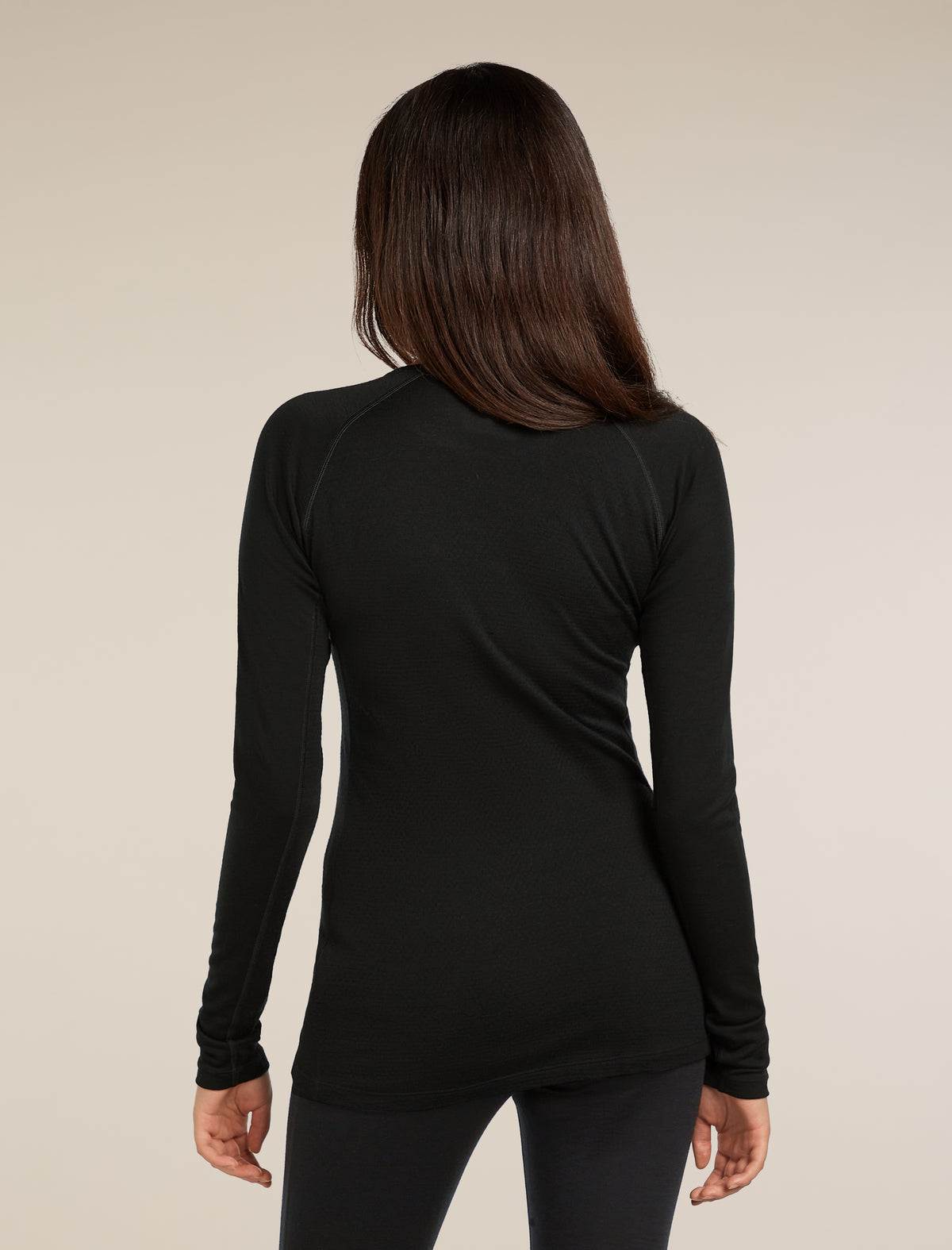 Merino 200 ZoneKnit™ Long Sleeve Crew Thermal Top Black - 2