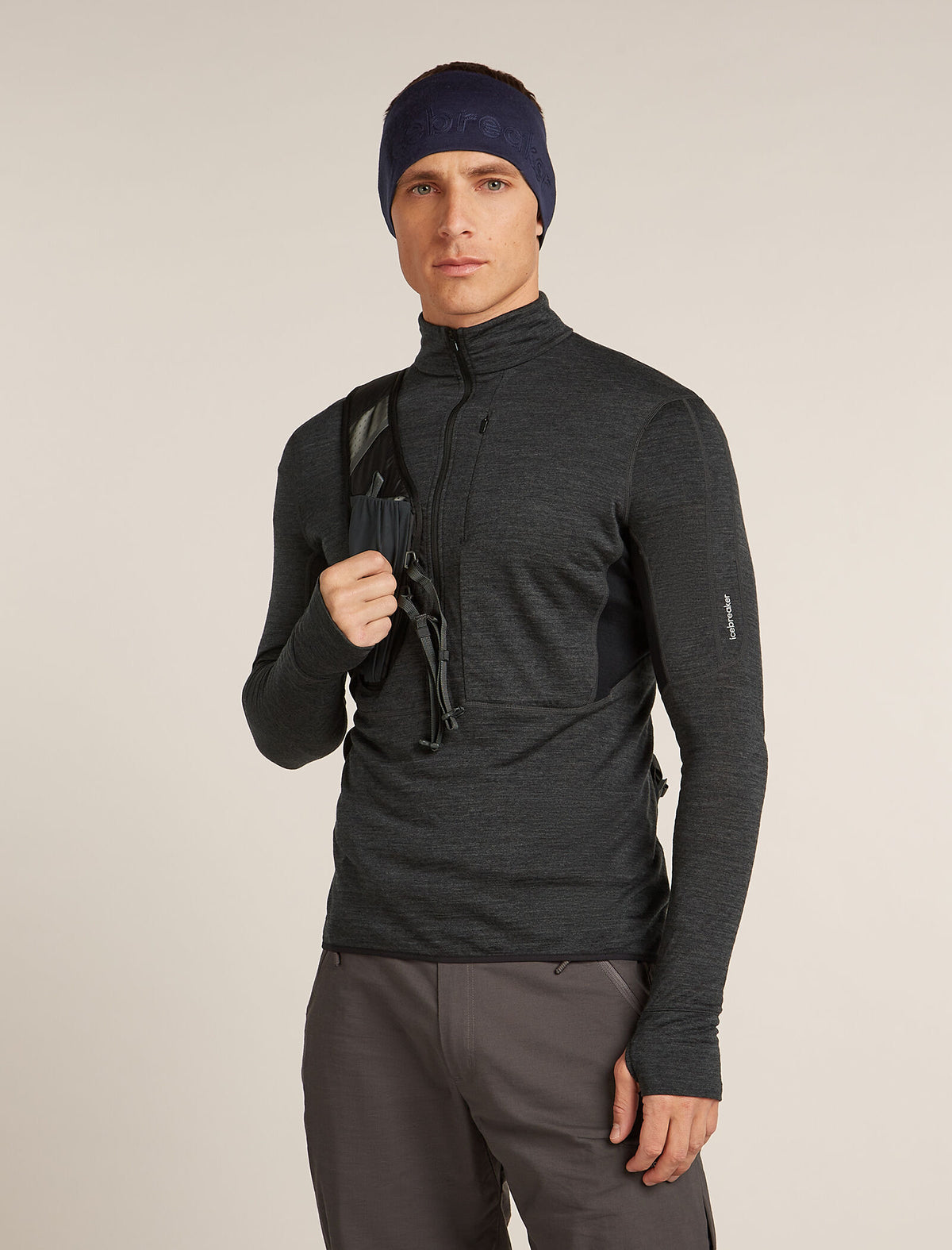 Unisex Merino 260 Tech Headband Midnight Navy - 2