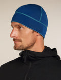 Unisex Merino 260 Waffle Knit Wander Reversible Beanie Topaz/Atlantis - 10
