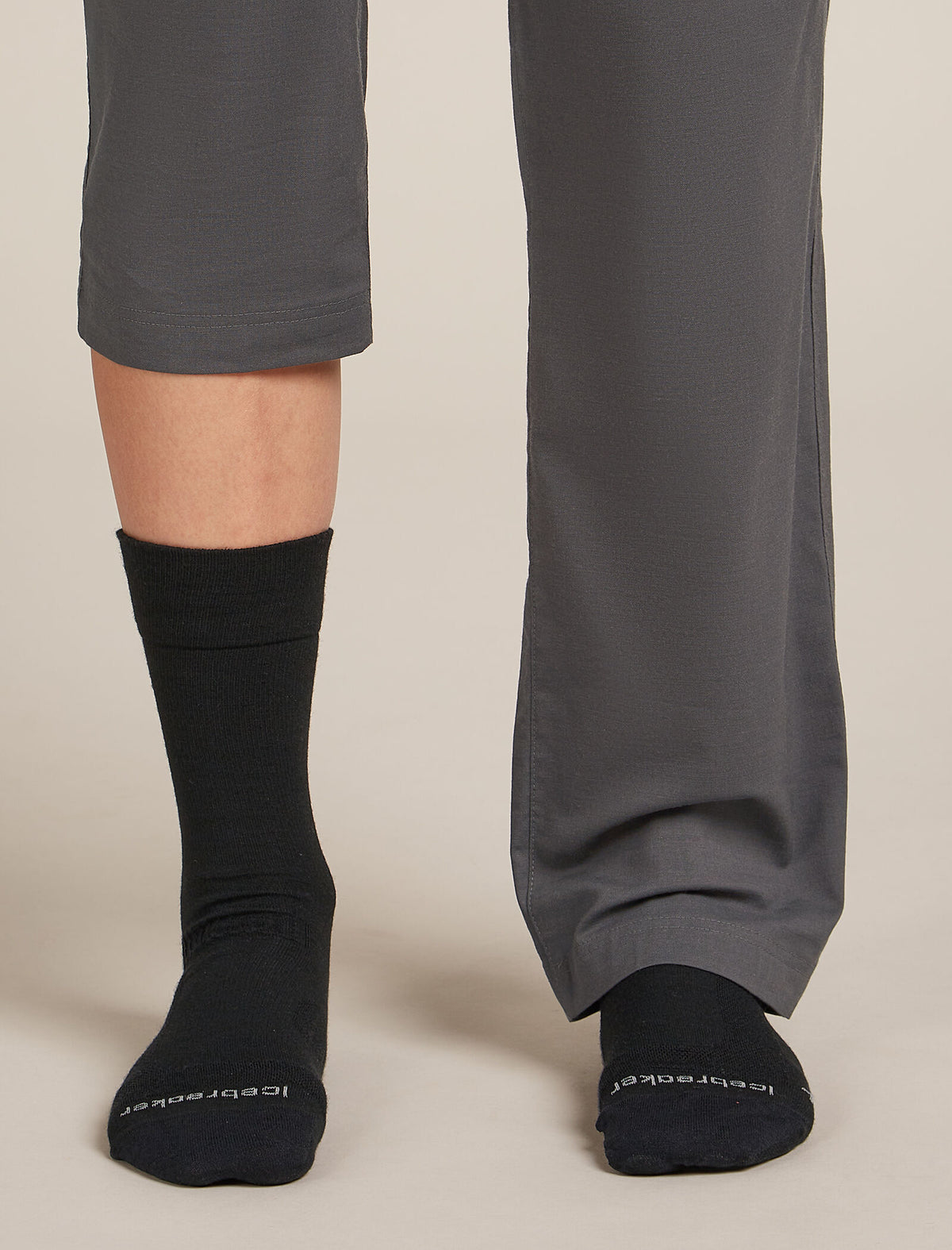 Women's Merino Hike+ Liner Crew Socks Black - 3