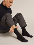 Men's Merino Hike+ Liner Crew Socks Black - 2