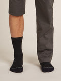 Men's Merino Hike+ Liner Crew Socks Black - 3