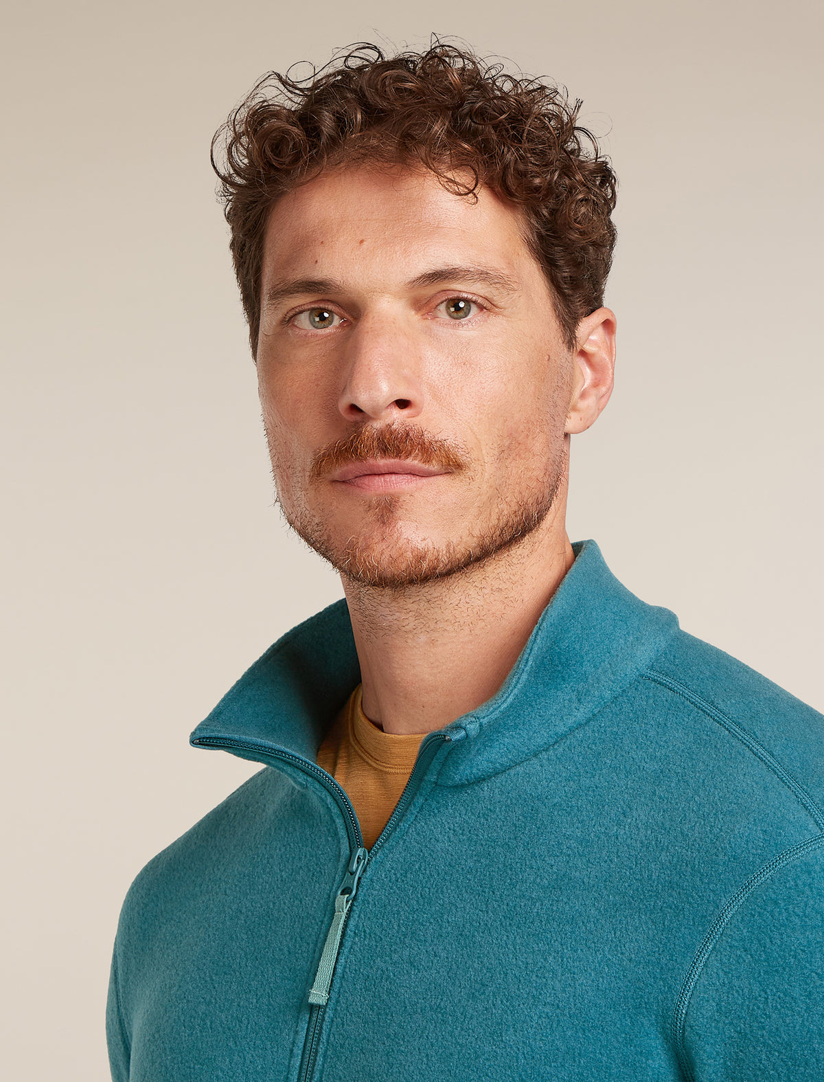 Men's Merino Blend 800 RealFleece™ Classic Pile Long Sleeve Zip Jacket Topaz - 5