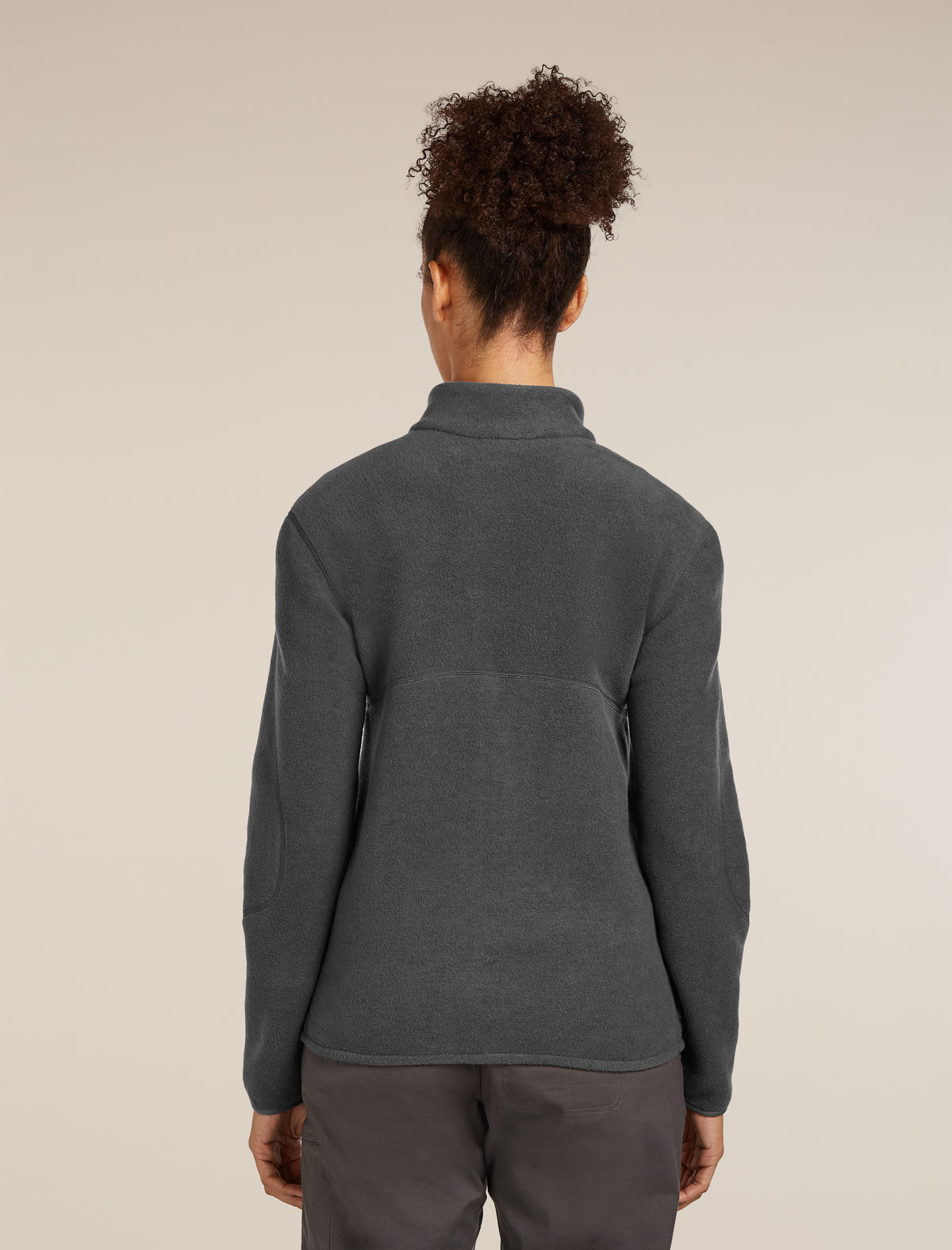 Women's Merino Blend 800 RealFleece™ Classic Pile Long Sleeve Zip Jacket Obsidian - 2