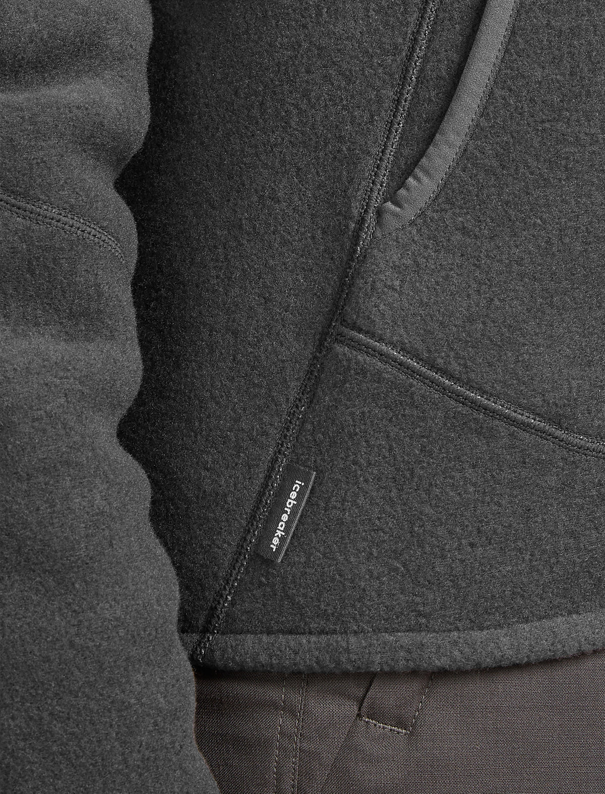 Women's Merino Blend 800 RealFleece™ Classic Pile Long Sleeve Zip Jacket Obsidian - 8
