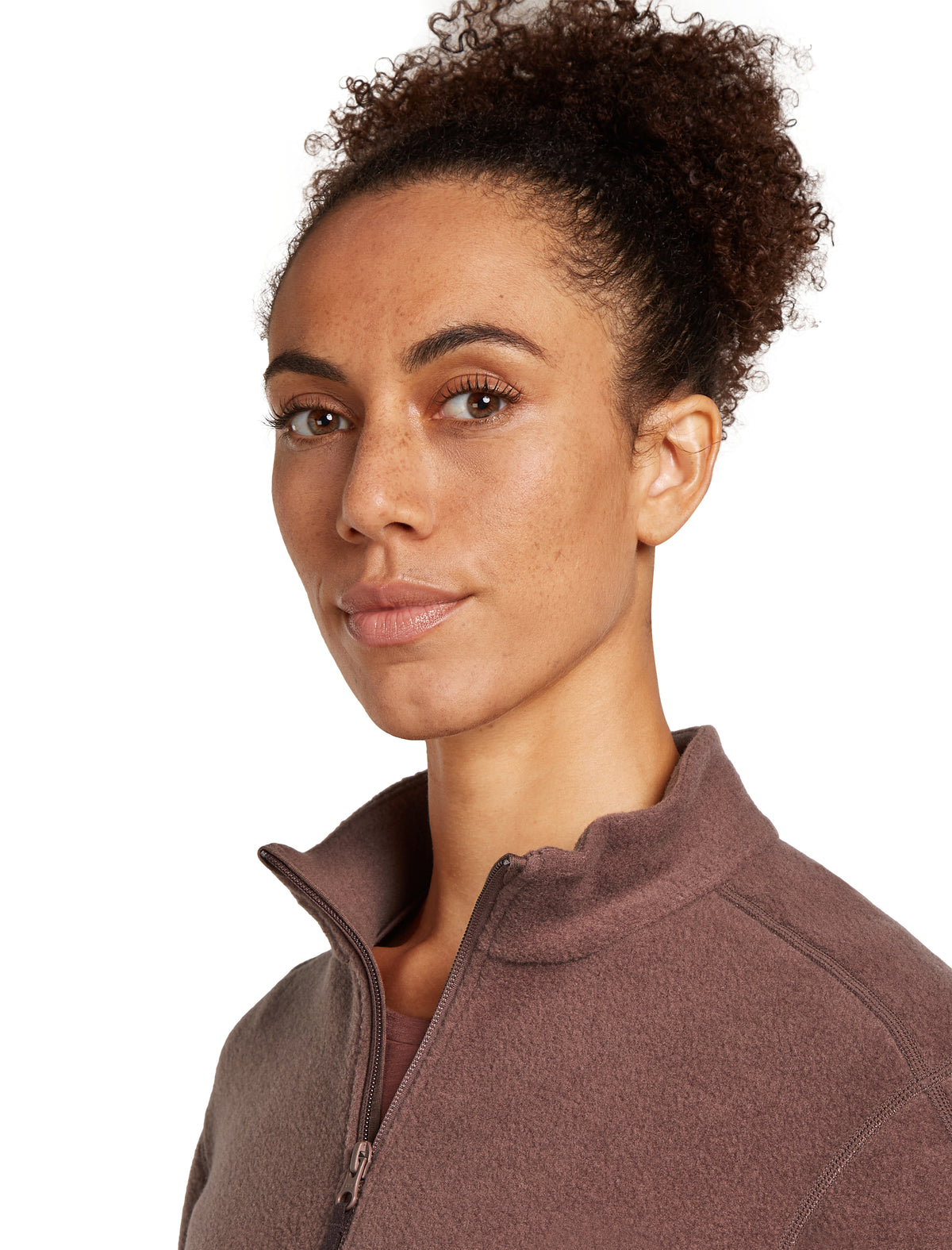 Women's Merino Blend 800 RealFleece™ Classic Pile Long Sleeve Zip Jacket Carob - 6