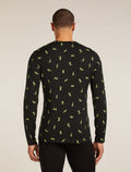 Men's Merino 200 Oasis Long Sleeve Crewe Thermal Top Snow Day  - 2