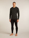 Men's Merino 200 Oasis Long Sleeve Crewe Thermal Top Snow Day  - 3
