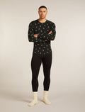 Men's Merino 200 Oasis Long Sleeve Crewe Thermal Top Snow Day  - 7