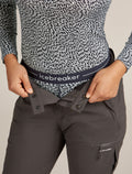 Merino 200 Oasis Leggings Thermal Flock Forms Midnight Navy/Snow - 4