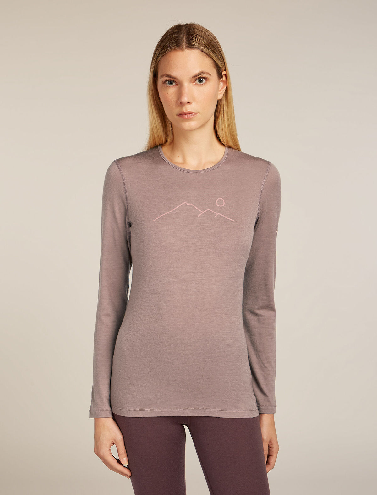 Women's Merino 200 Oasis Long Sleeve Crewe Thermal Top Rainer Ridge Summit - 1