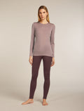 Women's Merino 200 Oasis Long Sleeve Crewe Thermal Top Rainer Ridge Summit - 3
