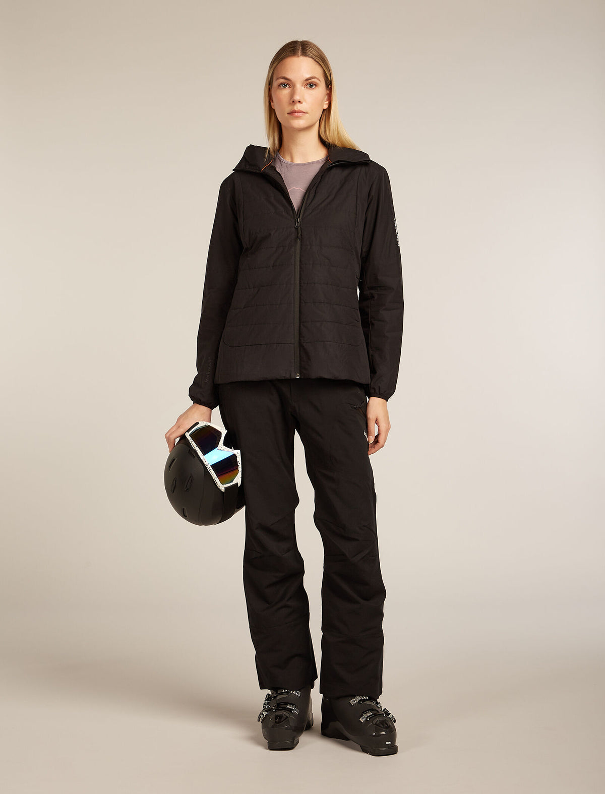Women's Merino 200 Oasis Long Sleeve Crewe Thermal Top Rainer Ridge Summit - 4