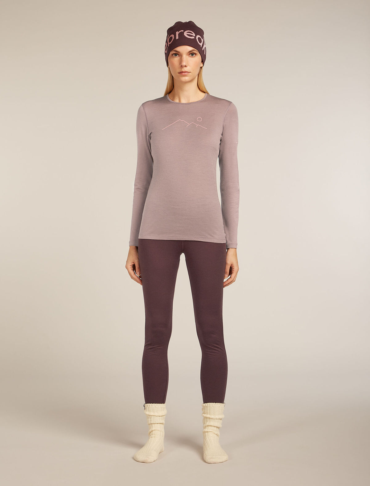 Women's Merino 200 Oasis Long Sleeve Crewe Thermal Top Rainer Ridge Summit - 6