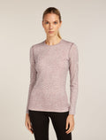 Women's Merino 200 Oasis Long Sleeve Crewe Thermal Top Flock Forms Summit/Snow - 1
