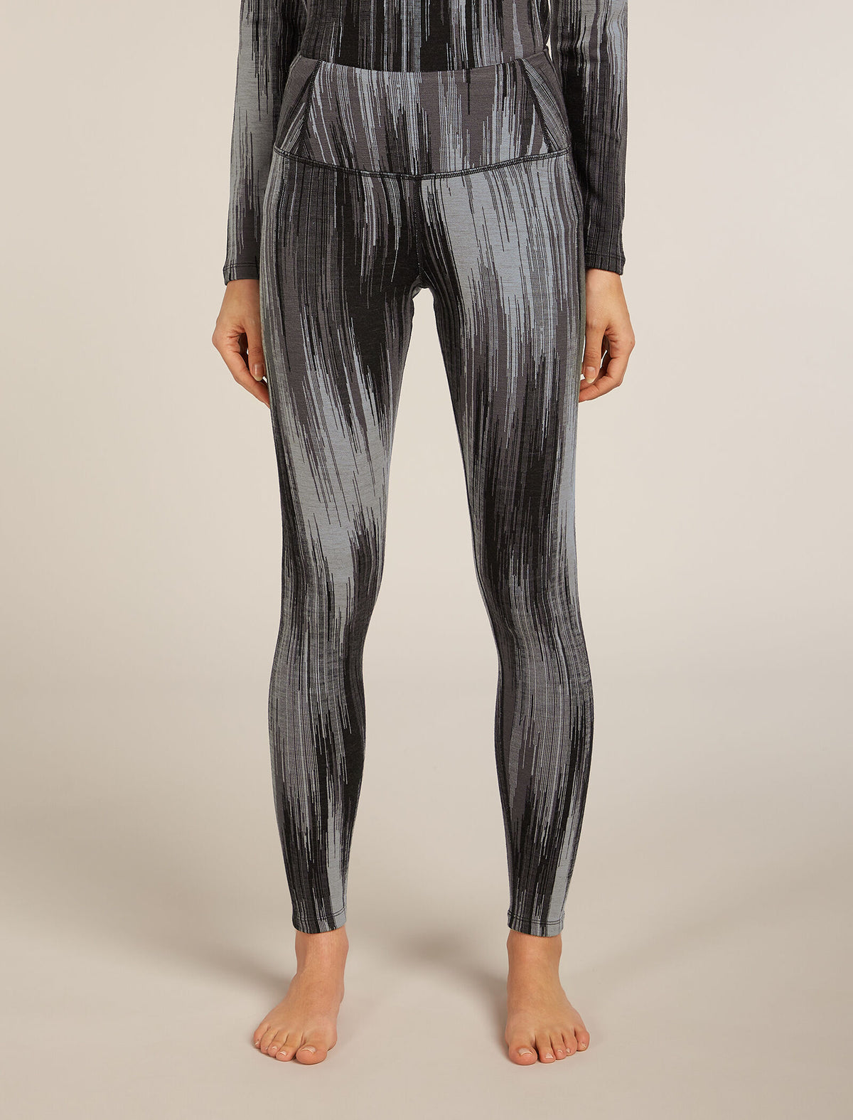 Women's Merino 260 Tech Vertex High Rise Thermal Leggings Peak Black/Obsidian - 1