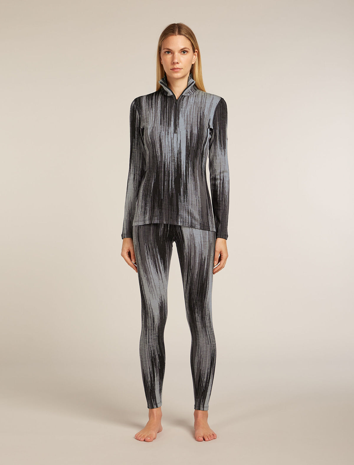 Women's Merino 260 Tech Vertex High Rise Thermal Leggings Peak Black/Obsidian - 3