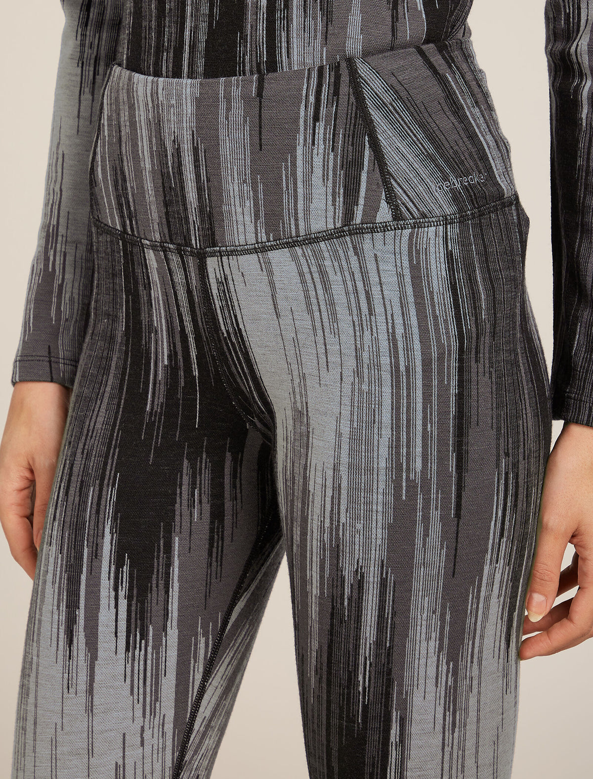 Women's Merino 260 Tech Vertex High Rise Thermal Leggings Peak Black/Obsidian - 6