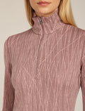 Women's Merino 260 Tech Vertex Long Sleeve Half Zip Thermal Top Delta Lines Summit/Blush - 5