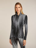 Women's Merino 260 Tech Vertex Long Sleeve Half Zip Thermal Top Peak  - 1