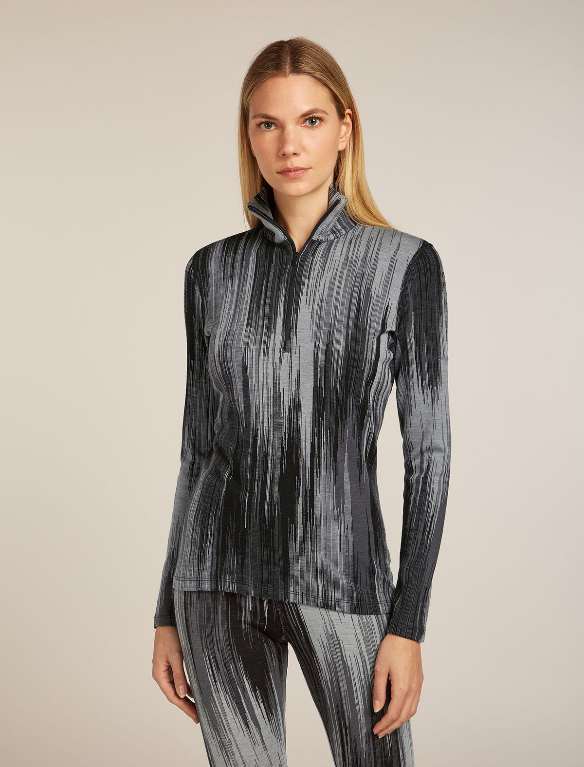 Women's Merino 260 Tech Vertex Long Sleeve Half Zip Thermal Top Peak  - 1