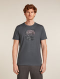 Men's Merino 150 Tech Lite Short Sleeve T-Shirt Ruapehu Round Obsidian - 1