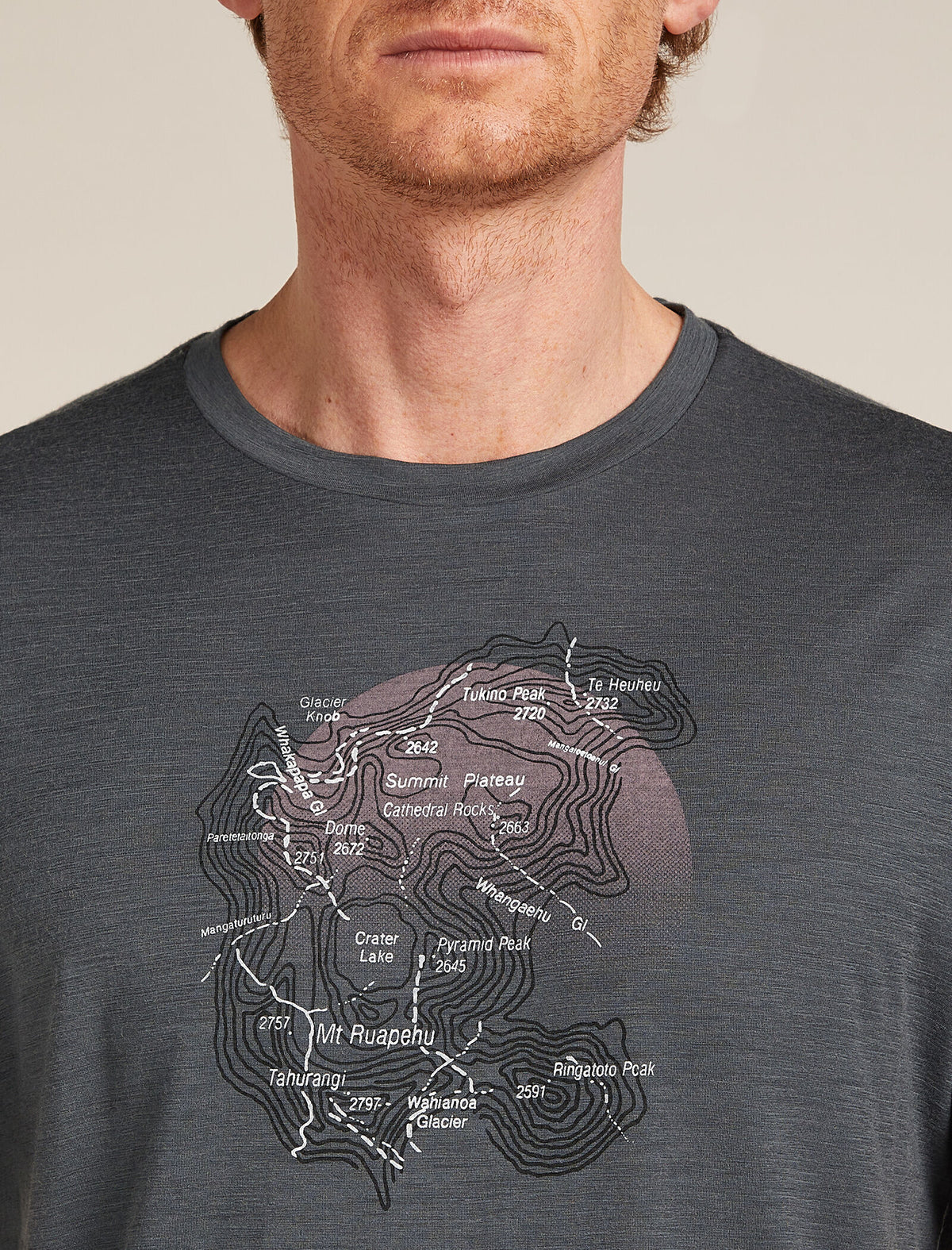 Men's Merino 150 Tech Lite Short Sleeve T-Shirt Ruapehu Round Obsidian - 5